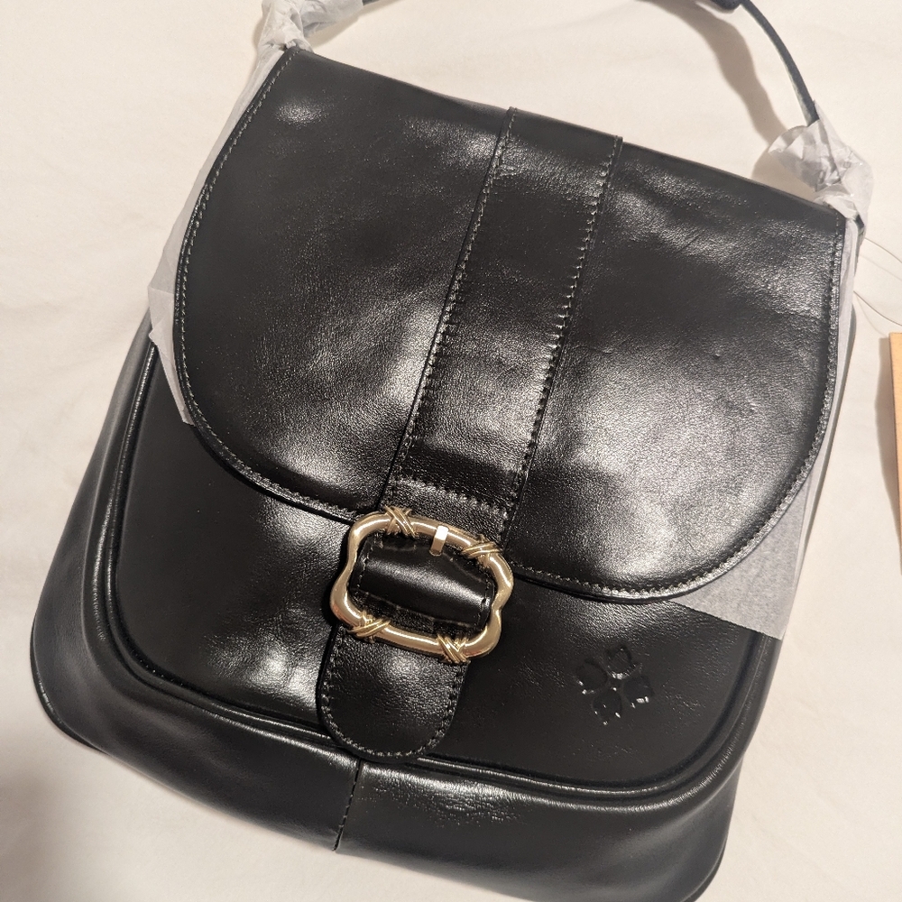 Roana N/S Belted Leather Crossbody | Olive Green - Picture 5 of 12